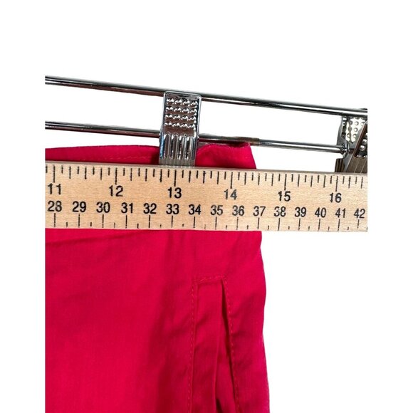 Cartonnier Anthropologie Linen Crop Wide-Leg Pant Mid Rise Pull-On Pink Sz S - Picture 5 of 12